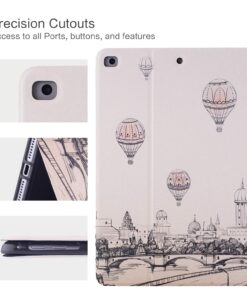 Ipad Air Case/Ipad Air 2 Case/Ipad 9.7 Inch Case 2017 2018,Vimorco Premium PU Leather Folio Smart Cover with Auto Wake Sleep/Stand/Protective for Apple iPad 6th / 5th Gen, Eiffel Tower 16 81ax7hOnVoL