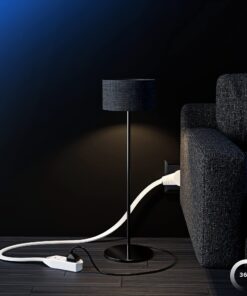 Maximm Cable 3 Ft 360° Rotating Flat Plug Extension Cord/Wire, 16 AWG Multi 3 Outlet Extension Wire, 3 Prong Grounded Wire - White - UL Certified 3 Feet 34 81axdEwCNlL