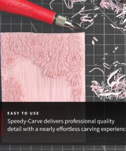 Speedball Deluxe Block Printing Kit - Includes Inks, Brayer, Bench Hook, Lino Handle and Cutters, Speedy-Carve Block, Mounted Linoleum Block Deluxe Block Printmaking Kit 15 81axt3MGe2L