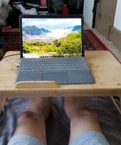 Laptop Desk Nnewvante Adjustable Bed Desk Table Bamboo with USB Fan Foldable Bed Tray w' Drawer 21.6" with Fan 77 81ay5qZA1L