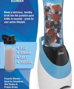 Oster BLSTPB-WBL My Blend 250-Watt Blender with Travel Sport Bottle, Light Powder Blue 40 81ayPvCnFDL