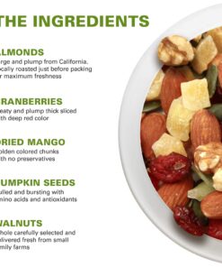 Power Up Premium Trail Mix - Mega Omega Trail Mix 14oz, Gluten Free, Vegan, Non-GMO 14 Ounce (Pack of 1) 24 81ayY7OubdL