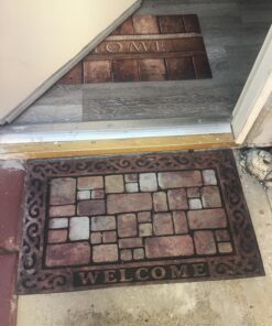 Apache Mills 60-732-1449-18x30 Masterpiece Aberdeen Welcome Doormat, 18" x 30",Brown 25 81b JKvH1L