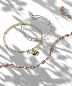 Bling Jewelry Protection Amulet Turkish Multi Color Navy Blue Charm Slender Evil Eyes Anklet Link Ankle Bracelet For Women Teen 14K Yellow Rose Gold Plated .925 Sterling Silver 9 10 Inch Multi-Color 10.0 Inches 11 81b ZNXuhL