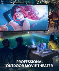 GooDee Projector 4K With WiFi And Bluetooth Supported, FHD 1080P Mini Projector For Outdoor Moives, 5G Video Projector For Home Theater Dolby Audio Zoom Portable Projector TV Stick PPT (YG600 Plus) Titanium Grey 31 81b0VR0JEsL