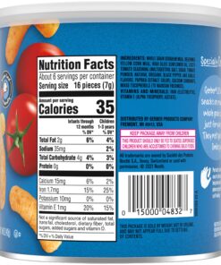 Gerber Lil Crunchies Variety Pack, 2 Garden Tomato, 2 Apple Sweet Potato, 2 Mild Cheddar, 1.48 OZ each (6 CT) Variety Pack (3 Flavors) Pack of 6 12 81b0VjVjhoL