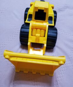 Amazon Basics Toy Construction Vehicle Set, Dump Truck and Bulldozer, Indoor/Outdoor, 10-Inch, Pack of 2, Yellow, 10.25" x 12" x 5.75" 65 81b0csRHaDL