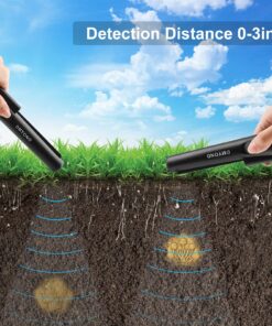 Dmyond Metal Detector Pinpointer, Professional Waterproof Handheld Pin Pointer Wand, Search Treasure Pinpointing Finder Probe with 9V Battery for Adults, Kids - Black 16 81b0ruQ XTS