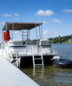 RecPro 5 Step Removable Boarding Boat Ladder | AL-A5 | Marine Pontoon Boat Dock | Heavy Duty Aluminum 29 81b4OoZ6nL