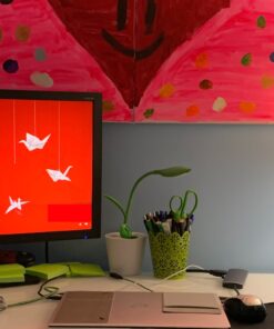 LimeLights LT2024-WHT Brushed Steel Stick Table Desk Lamp with Charging Outlet and Drum Fabric Shade, White 1 38 81b54z7PL8L