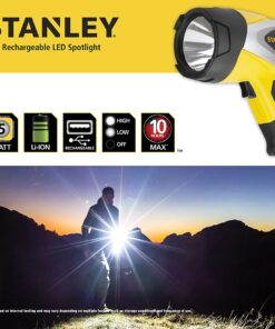 STANLEY SL5W09 Rechargeable 1000 Lumen Lithium Ion Ultra Bright LED Spotlight Flashlight 15 81b5bNRgoxL