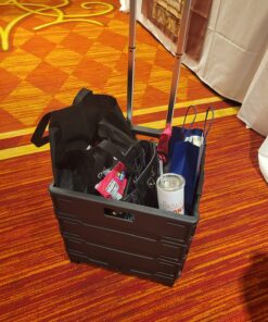 Olympia Tools 85-010 Grand Pack-N-Roll Portable Tools Carrier with Telescopic Handle, 80 Lb. Load Capacity, Black Grand Pack-N-Roll Portable Tool Carrier 39 81b67Pu77IL