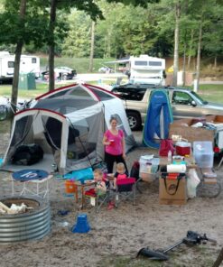 Wenzel Klondike 8 Person Water Resistant Tent with Convertible Screen Room for Family Camping Grey/Taupe 56 81b6kZRAmkL