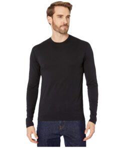 POLO RALPH LAUREN Knit Long Sleeve Sleep Crew Large Polo Black/Rl2000 Red Pony Print