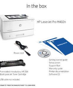 HP LaserJet Pro M402n,Monochrome Laser Printer with Built-in Ethernet, Amazon Dash replenishment ready (C5F93A) 14 81b7zajJINL