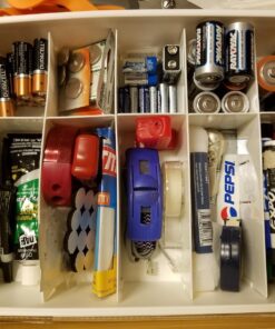 Uncluttered Designs Adjustable Drawer Dividers — Customizable Organization for Utility & Junk Drawers — Storage Solution for Kitchen and Office (White, 3 Pack) White 3pack 36 81b9jcfk5QL