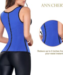 Ann Chery Corset Waist Trainer for Women’s Weight Loss - Colombian Waist Cincher - 3 Hook Latex Vest Body Shaper X-Small Blue 8 81bBZR3zY2L