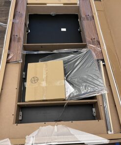 Mizerak Dynasty Space Saver 6.5' Billiard Table with Leg Levelers, Automatic Ball Return, and Classic Green Nylon Cloth 73 81bBaTTrSbL