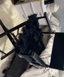 Casual Home 24" Director's Chair Black Frame-with Black Canvas, Counter Height Black Frame - Solid Wood 35 81bDAvkkHhL