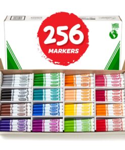 Crayola Broad Line Markers Classpack (256 Ct), Bulk School Supplies For Teachers, Kids Markers For School, Classroom Supplies 12 81bE72fFvuL