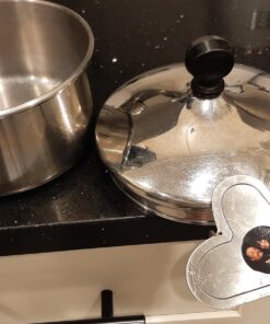 Farberware Classic Stainless Steel Sauce Pan/Saucepan with Lid, 1 Quart, Silver,50000,11.2"D x 6.3"W x 4.4"H Saucepot w/ Regular Lid (1 Quart) 42 81bGvanam8L