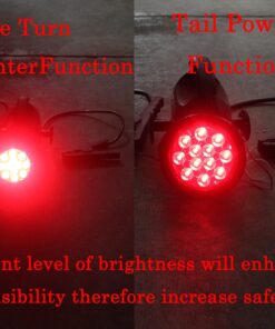 AutoSmart 4" Round LED Stop Turn Tail Light Includes Pair Light Red Lens, Grommet, Plug For Truck Trailer 22 81bHrnvSsgL
