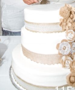 LEOBRO 24PCS Burlap Flowers, 8 Styles Natural Handmade Rustic Rose Flower Bowknot with Faux Pearls for DIY Craft Bouquets Home Wedding Christmas Party Decoration 27 81bIrJpc6lL