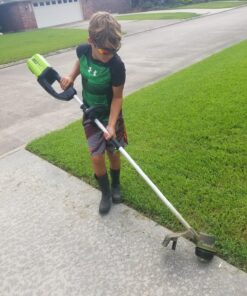 Greenworks Pro 80V Cordless Brushless String Trimmer + Leaf Blower Combo, 2Ah Battery and Charger Included STBA80L210 16" Trimmer + Blower (2.0Ah) 39 81bJ13yPgsL