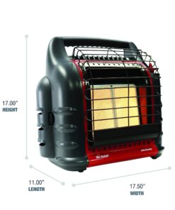 Mr. Heater Big Buddy Pro Series Propane Heater, 18000 BTU, Red 27 81bJGvz Q9L