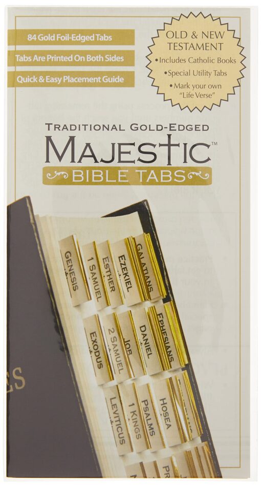 Majestic Traditional Gold-Edged Bible Tabs Book Supplement