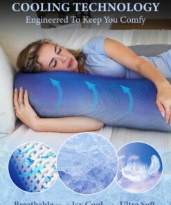 Pharmedoc Pregnancy Pillows, U-Shape Full Body Pillow – Cooling Cover Grey – Pregnancy Pillows for Sleeping – Body Pillows for Adults, Maternity Pillow and Pregnancy Must Haves Grey Cooling Cover 26 81bLI7uHAAL