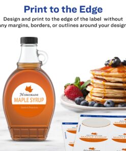 Avery Printable Waterproof Round Labels with Sure Feed, 2.5" Diameter, White, 72 Customizable Labels (22856) 32 81bLhqRKrlL