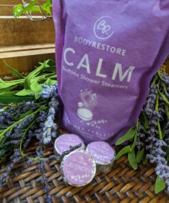 Shower Steamers Aromatherapy 15 Pack - Christmas Gifts Stocking Stuffers, Relaxation Birthday Gifts for Women and Men, Stress Relief and Luxury Self Care, Lavender Shower Bath Bombs - BodyRestore 15 Count (Pack of 1) Calm 41 81bLsYyi L