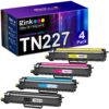 E-Z Ink (TM) TN227 Compatible Toner Cartridge Replacement for Brother TN227 TN227BK TN223 TN-227BK/C/M/Y High Yield to use with HL-L3270CDW HL-L3230CDW HL-L3210CW HL-L3290CDW MFC-L3710CDW (4 Pack) TN227BK, TN227C, TN227M, TN227Y
