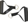 Black Mountain, Heavy Duty Resistance Band Handles, Cable Machine Compatible, Black, 2 Count