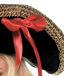 Leg Avenue Women's Swashbuckler Pirate Hat Black/Red 5 81bNsWRizHL