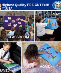 Little Folk Visuals Felt Letters, Alphabet Felt Learning Toy for Kids and Toddlers, Precut ABC Felt Board Figures, 118 Piece Set 7 81bOrRh4ciL