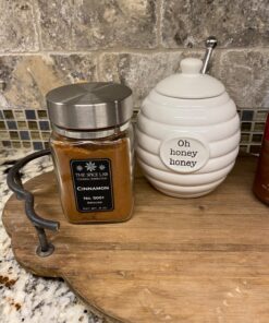 Mud Pie Honey Pot Serving Set, 4x3, White 31 81bQIfdSk4L