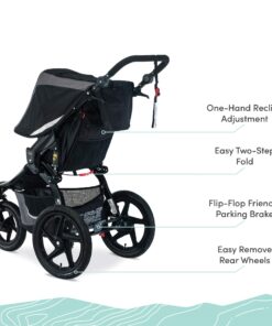 BOB Gear Revolution Flex 3.0 Jogging Stroller, Graphite Black Single 28 81bQZkXXd6L