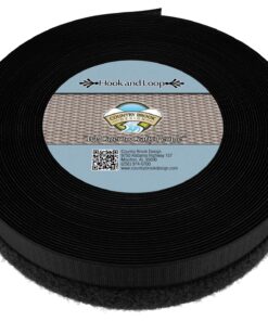 Alternative view of Country Brook Design - Sew On Hook and Loop (1 Inch) (10 Yards, Black) 10 Yards (Pack of 1)