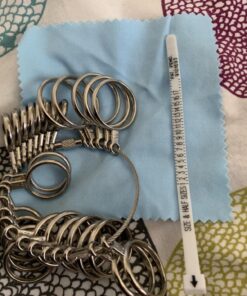 CDBOVID Ring Gauge Tool Ring Stainless Ring on Finger Measuring Ring Tool, Jewelry Sizers Rings Custom Standard Hand Rings Accessories 13 21 81bS8HpPkGL