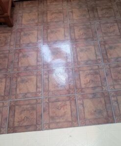 Nexus Self Adhesive 12-Inch Vinyl Floor Tiles, 20 Tiles - 12" x 12", Spanish Rose Pattern - Peel & Stick, DIY Flooring for Kitchen, Dining Room, Bedrooms & Bathrooms by Achim Home Decor 61 81bU4ZktebL