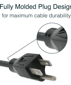 C2G 1FT Replacement AC Power Cord - Power Cable for TV, Computer, Monitor, Appliance & More (24240) 1 Pack 1 FT 11 81bWQ5iVNEL 1