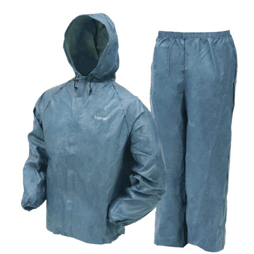 FROGG TOGGS Men's Ultra-Lite2 Waterproof Breathable Rain Suit Blue X-Large