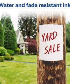 Avery Marks A Lot Permanent Markers, Large Desk-Style Size, Chisel Tip, Water and Wear Resistant, 12 Red Markers (08887) 20 81bWgKKJ4eL