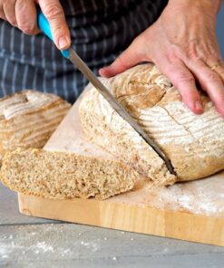 eoocvt 9.8 inch Round Banneton Brotform Bread Dough Proofing Rising Rattan Handmade Basket with Linen Liner Cloth - 25 x 8.5cm 12 81bXQlbmL