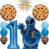 Cookie Monsters Happy 1st Birthday Balloon Decorations and Party Supplies 11 81bXSLSAKHS