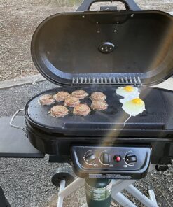 Coleman Swaptop Aluminum Griddle Accessory, Non-Stick Griddle Accessory for RoadTrip Grills, Creates 285 Sq. In. of Cooking Space for Camping, Tailgating, Grilling, & More 22 81bXdO634iL