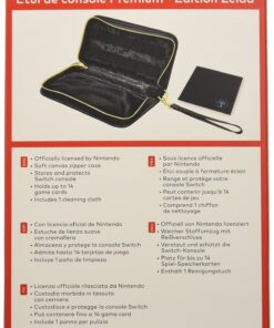 Alternative view of PDP Gaming Zelda Breath Of The Wild Premium Travel Case For Console, Up To 14 Games: Zelda - Nintendo Switch