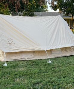 S'more Canvas Glamping Tent, 4 Season Family Camping Tent for 3/4/6 Person, Waterproof, Windproof, and Weather Resistant Tent for Family Glamping, Car Camping, Outdoor Party Cabin Tent(6.9ft x 8.5ft x 4.9ft) 41 81bXqPihUtL